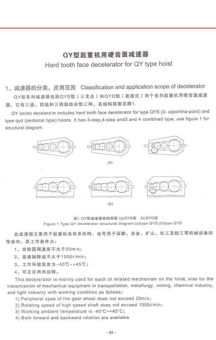 QY系列起重机减速机