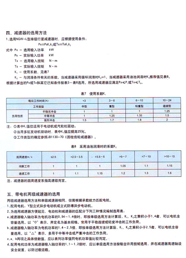 NGW-L型行星齿轮减速机