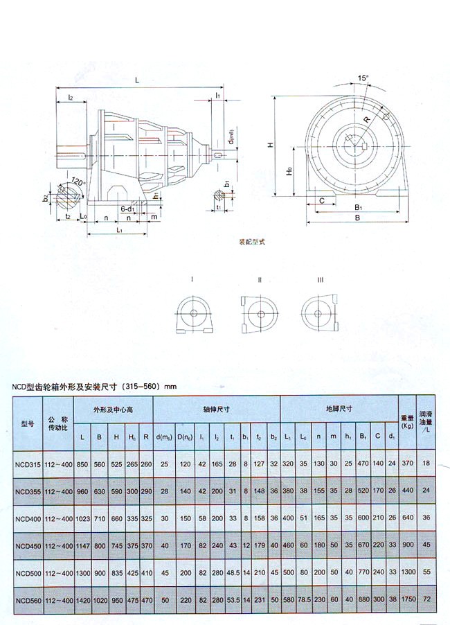 NCD行星齿轮减速器